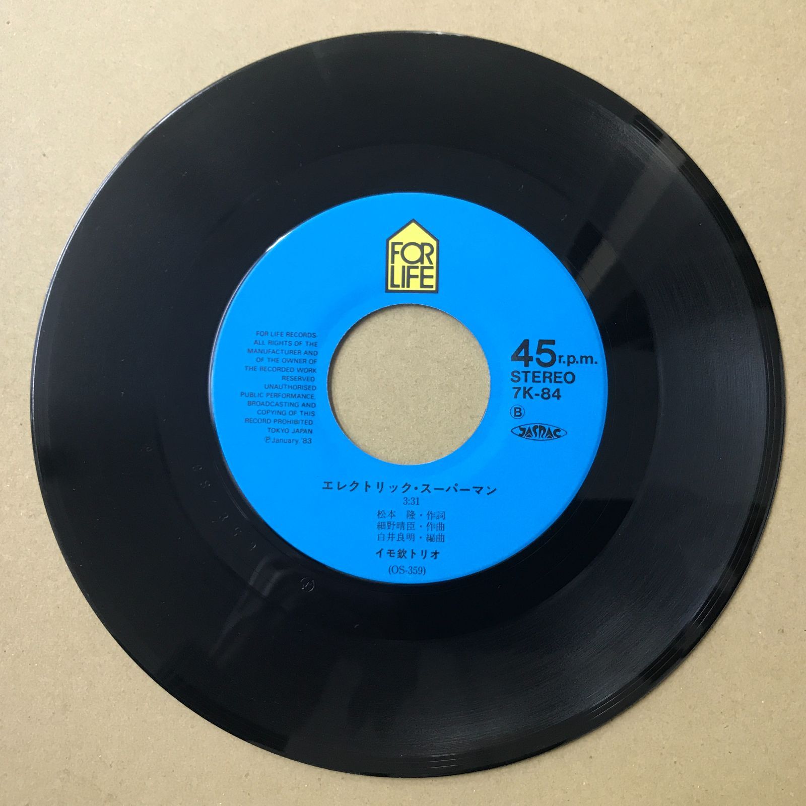 s13) EPレコード イモ欽トリオ ティーンエイジ・イーグルス