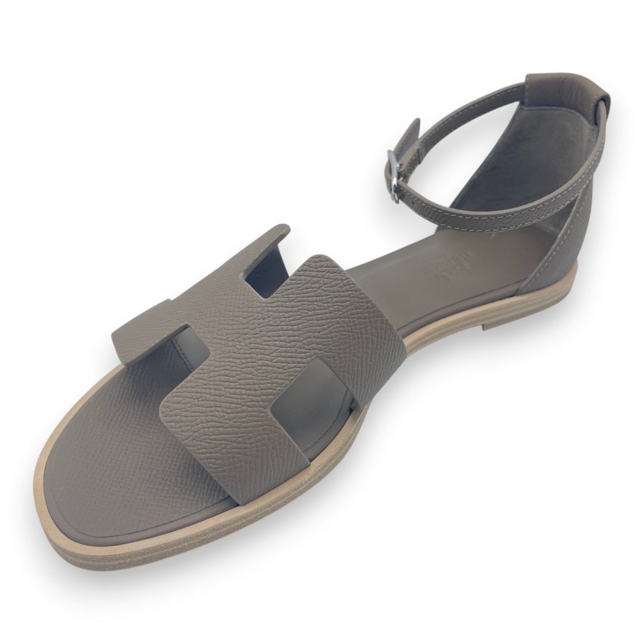 エルメス サントリーニ サンダル 37 エトゥープ カーフ 23.5cm - メルカリ