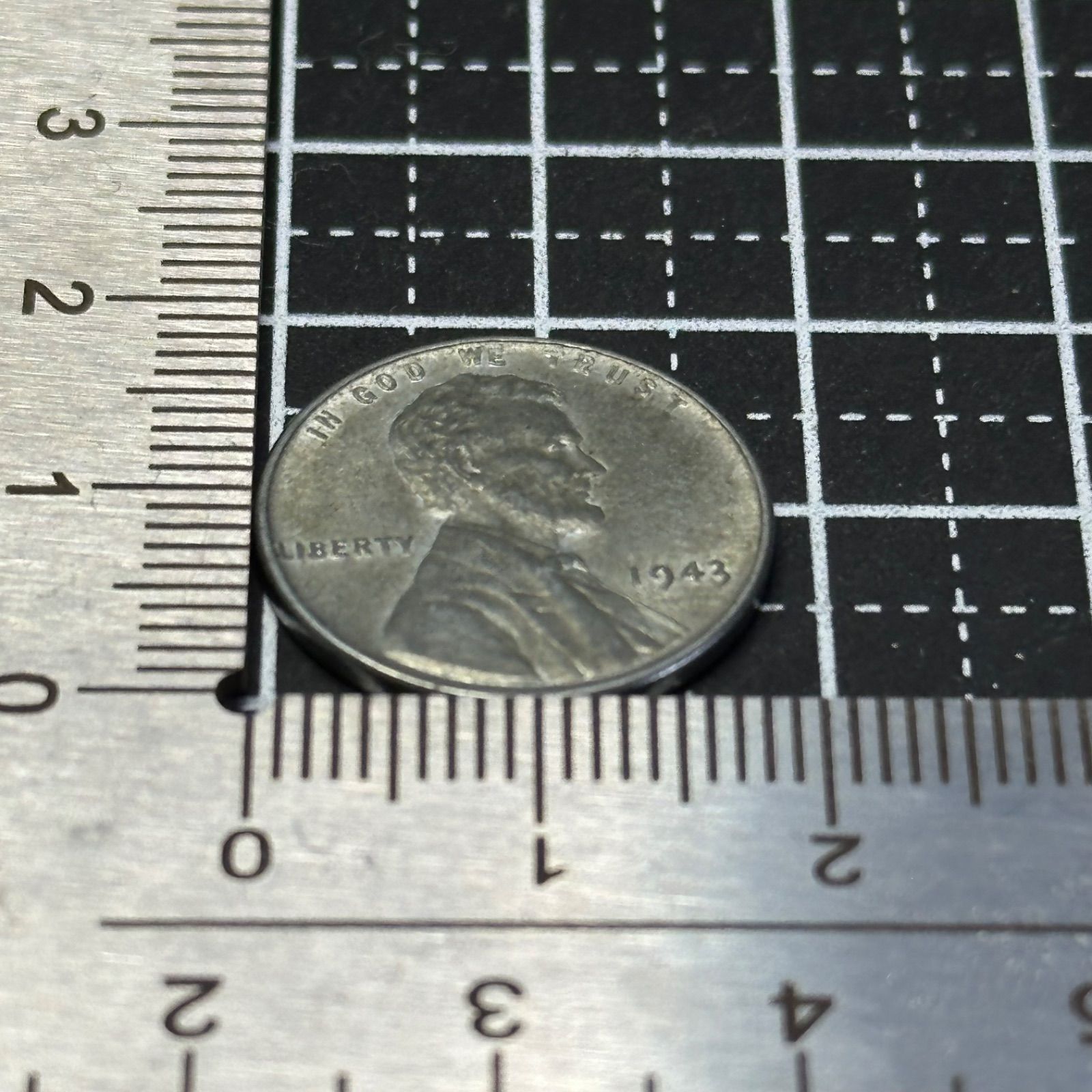 鋼鉄貨】1943年 アメリカ 1セント スチール・ペニー 戦時緊急発行