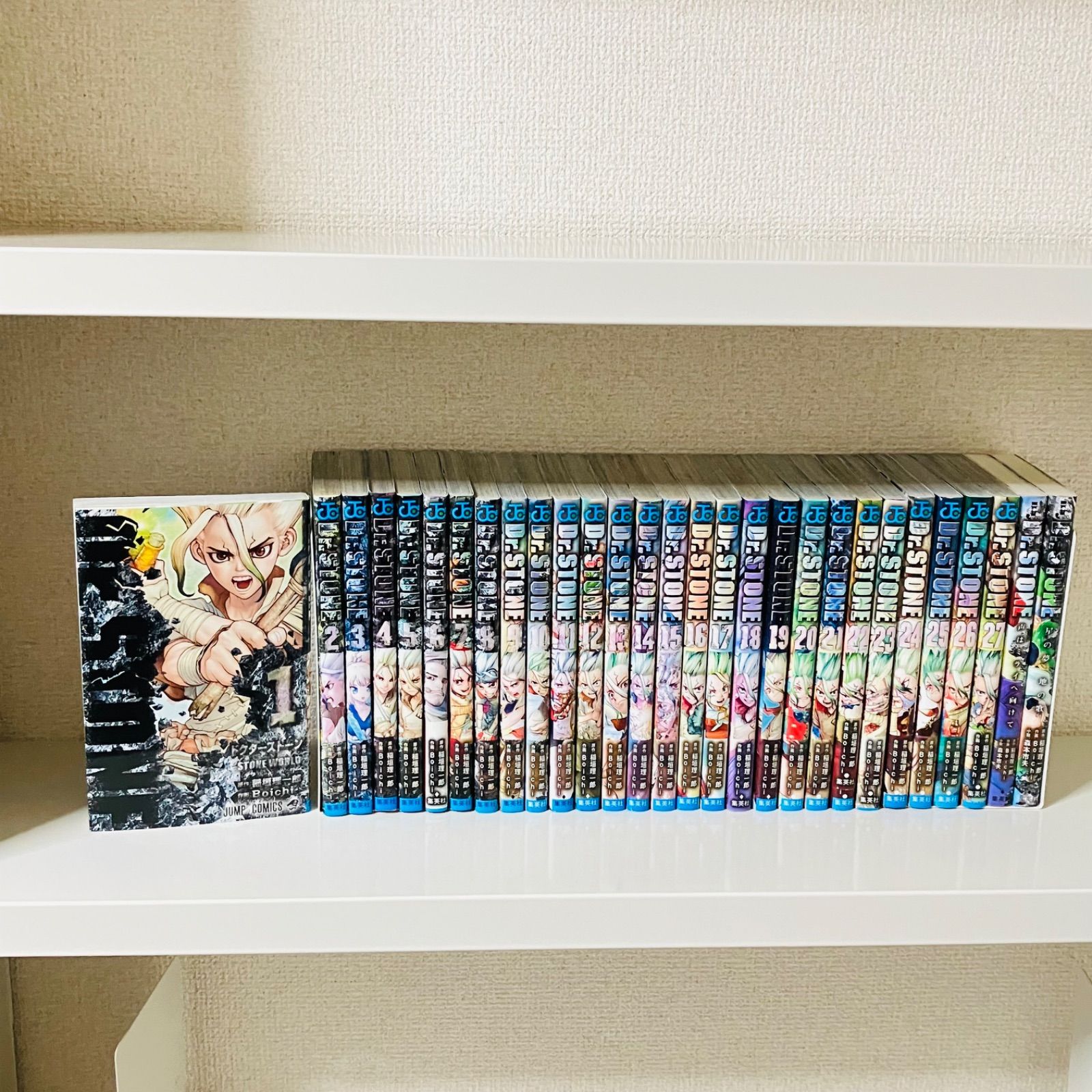 ドクターストーン Dr.stone 1-27巻完結セット関連本2冊付き - メルカリ