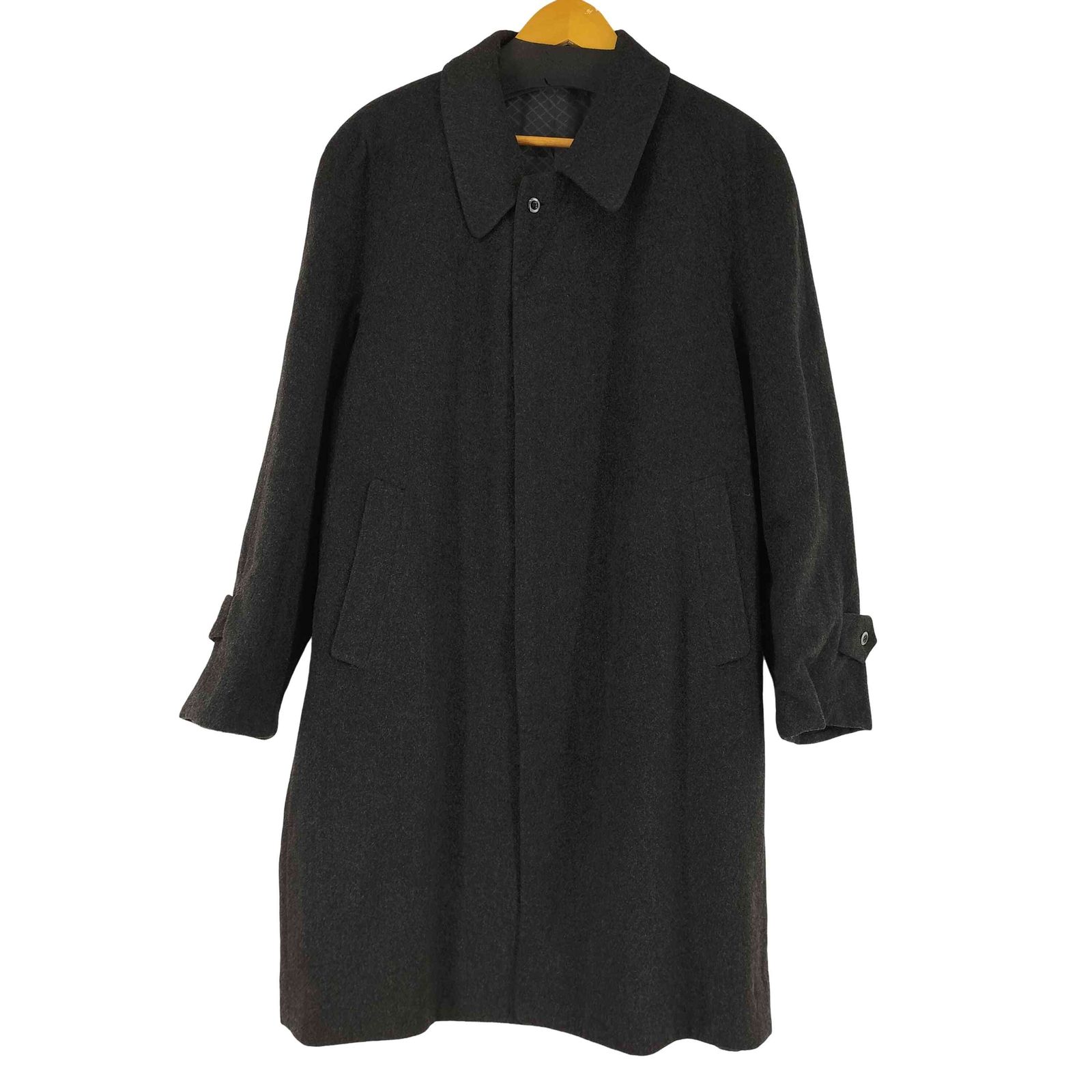 ユーズドフルギ USED古着 カシミヤ混 ステンカラーコート メンズ 表記