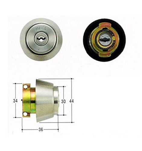 MIWA PR LA DA 用 交換シリンダー ブロンズ色
