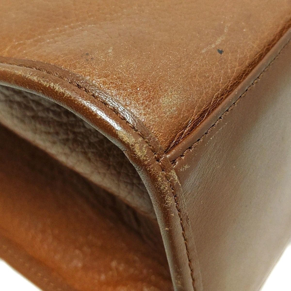 Burberry's(バーバリーズ) ハンドバッグ - ブラウン レザー - メルカリ