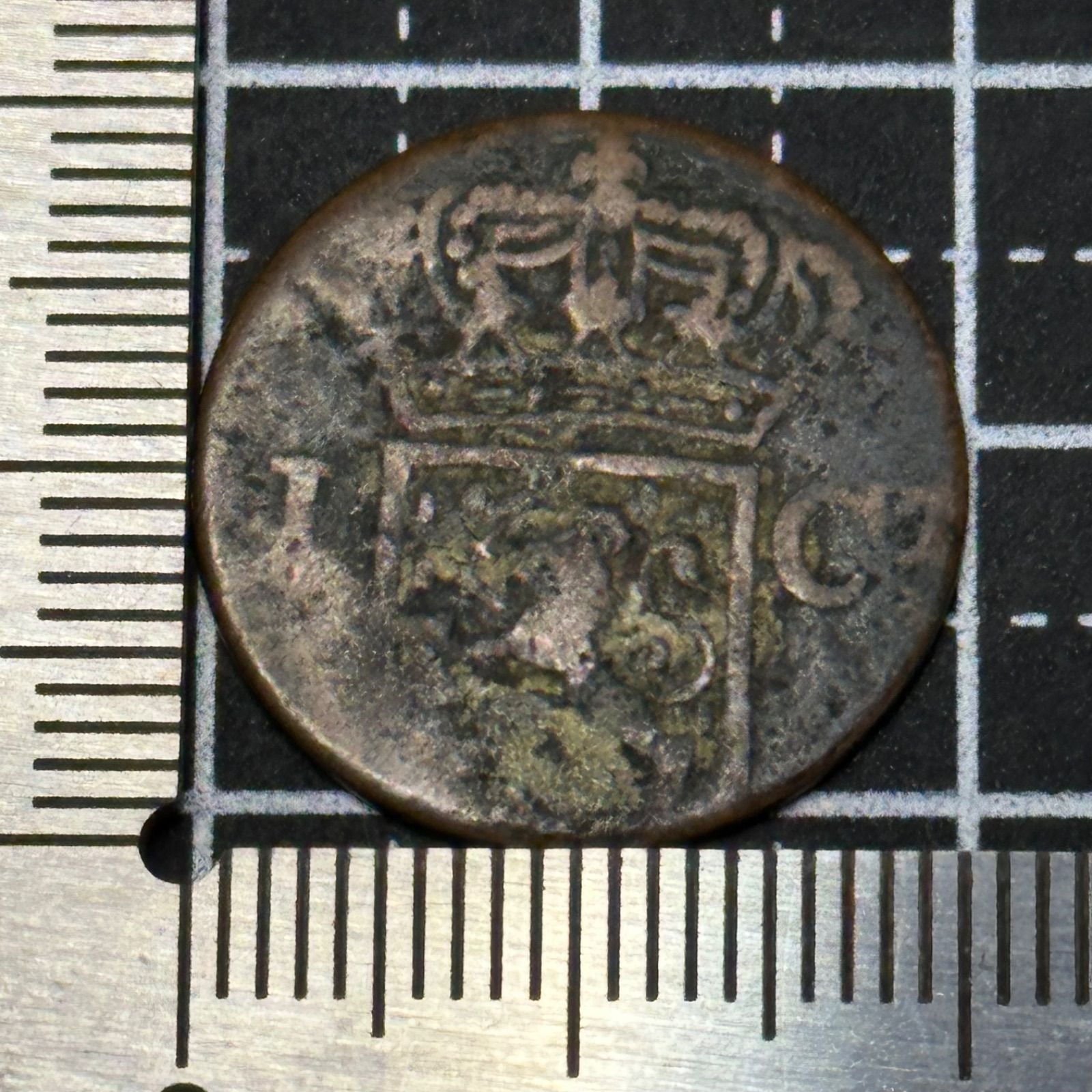 銅貨】19世紀 オランダ領東インド 1ドゥイト銅貨（NEDERL INDIE）植民