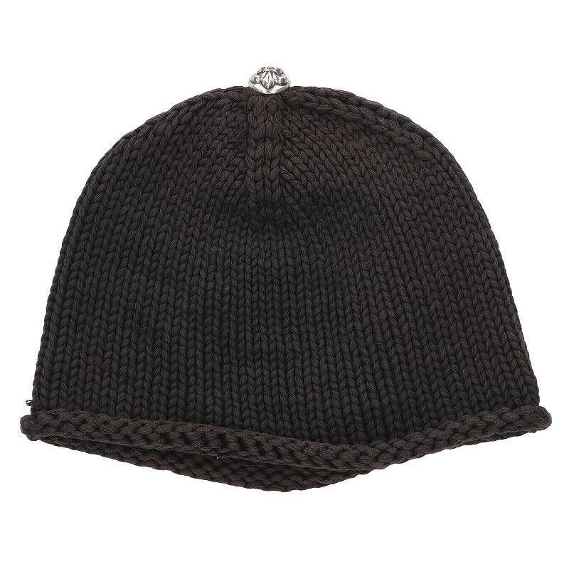クロムハーツ BEANIE CASH/レザーパッチビーニー レザーBSフレアパッチ