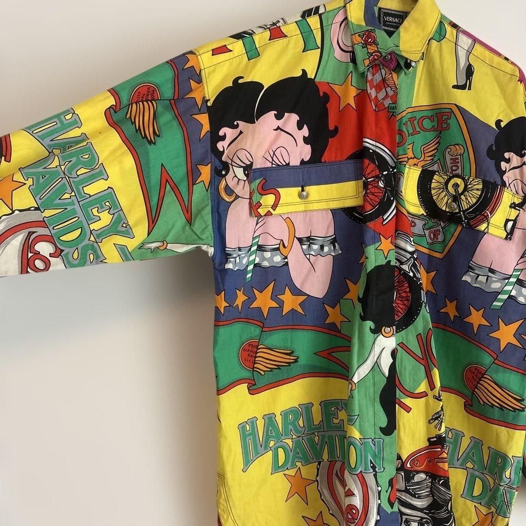 R00124｜VERSACE ヴェルサーチェ｜長袖シャツ｜メンズ｜BETTY BOOP