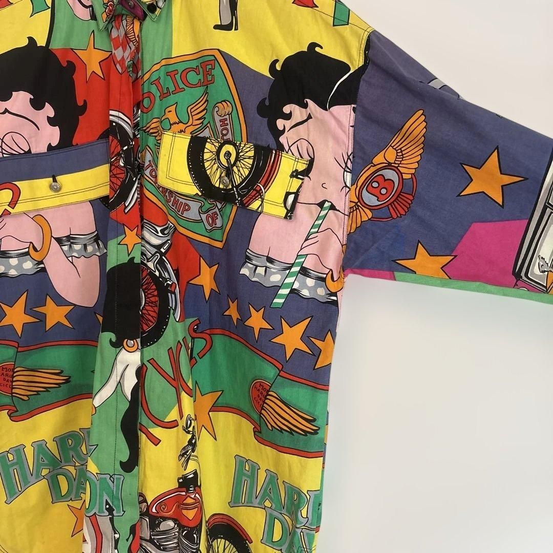R00124｜VERSACE ヴェルサーチェ｜長袖シャツ｜メンズ｜BETTY BOOP