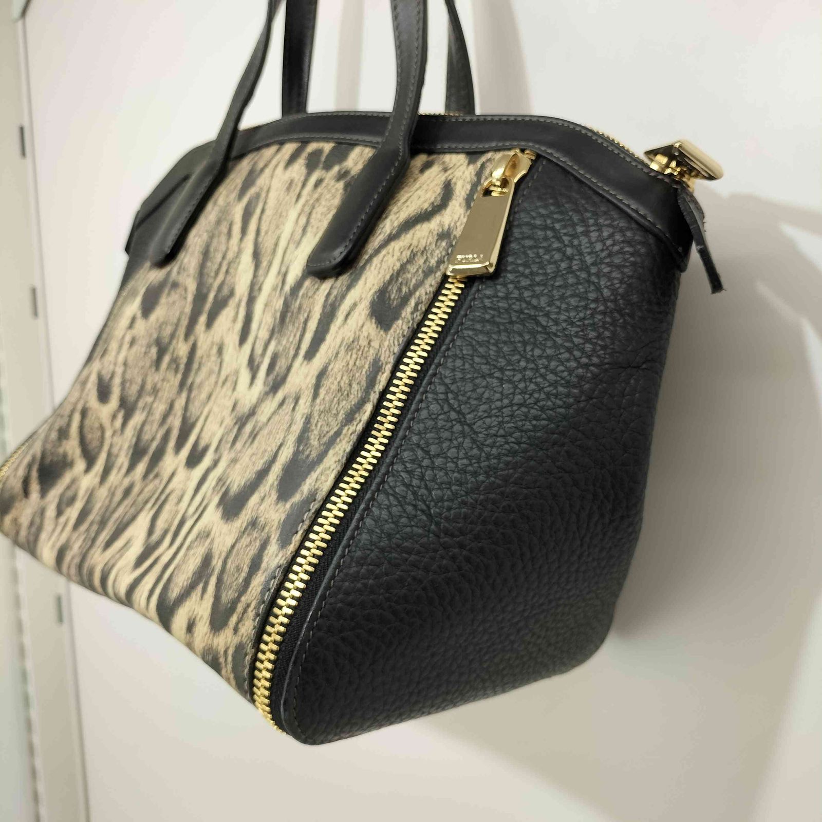 極美品 FURLA フルラ ハラコ ハンドバッグ トートバッグ バッグ レザー 