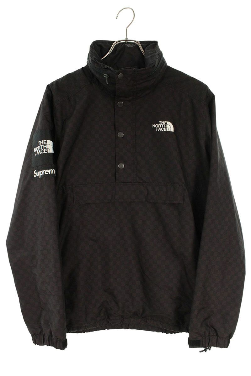 シュプリーム  ノースフェイス サイズ:M  11SS  Windbreaker Pullover チェッカー柄プルオーバーマウンテンパーカーブルゾン 中古 SB01 シュプリーム ×ノースフェイス THE NORTH FACE 11SS Windbreaker