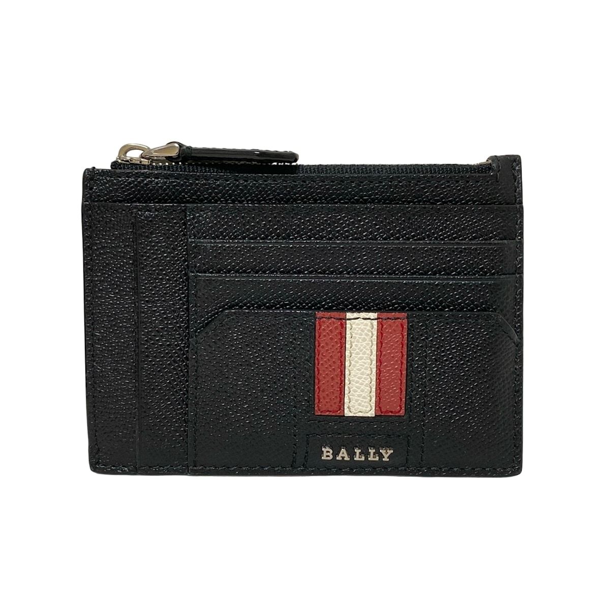 BALLY(バリー) コインケース - 黒×ボルドー×白 レザー 【公式通販】