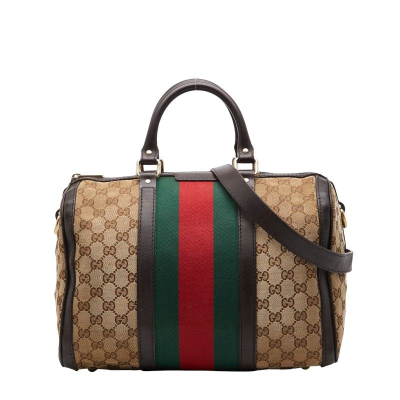極希少✨GUCCI ショルダーバッグ ボストン 2way GGキャンバス GUCCI】グッチ『GGキャンバス 2WAYボストンバッグ』610105 メンズ
