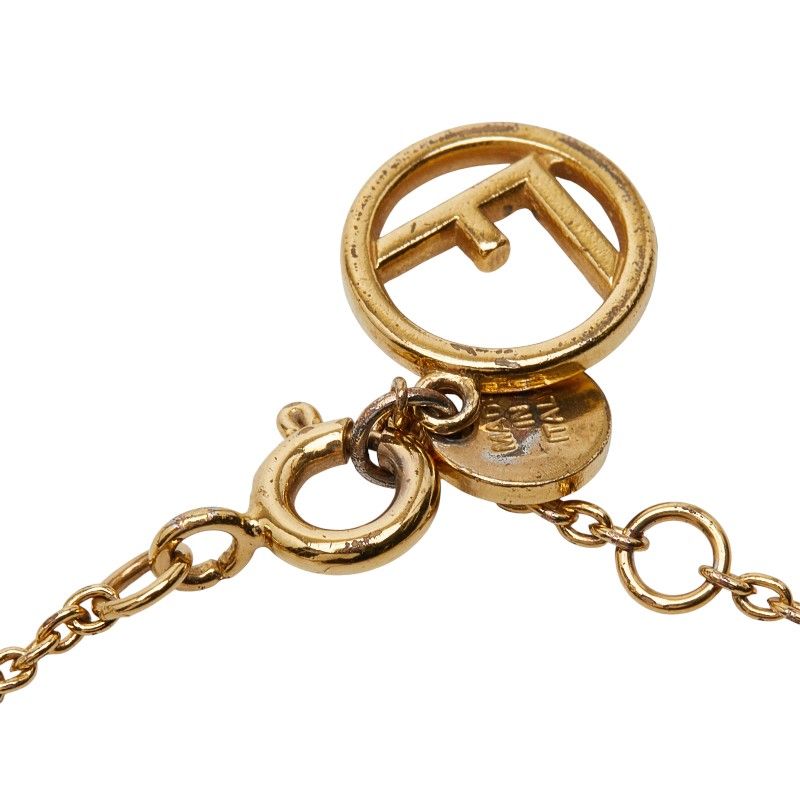 フェンディ エフイズ ゴールド メッキ ラインストーン レディース