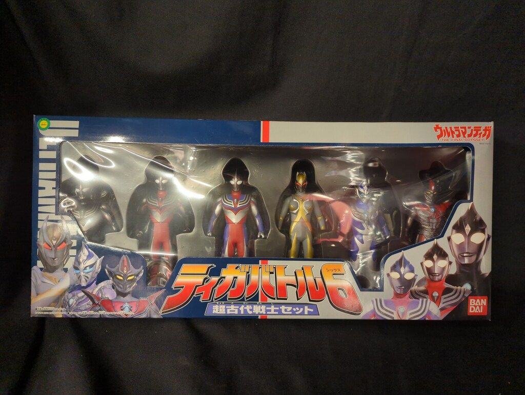 ウルトラマンティガ　ティガバトル6 超古代戦士セット　BANDAI 未開封品】ウルトラマン フィギュア ティガバトル6 超古代戦士セット