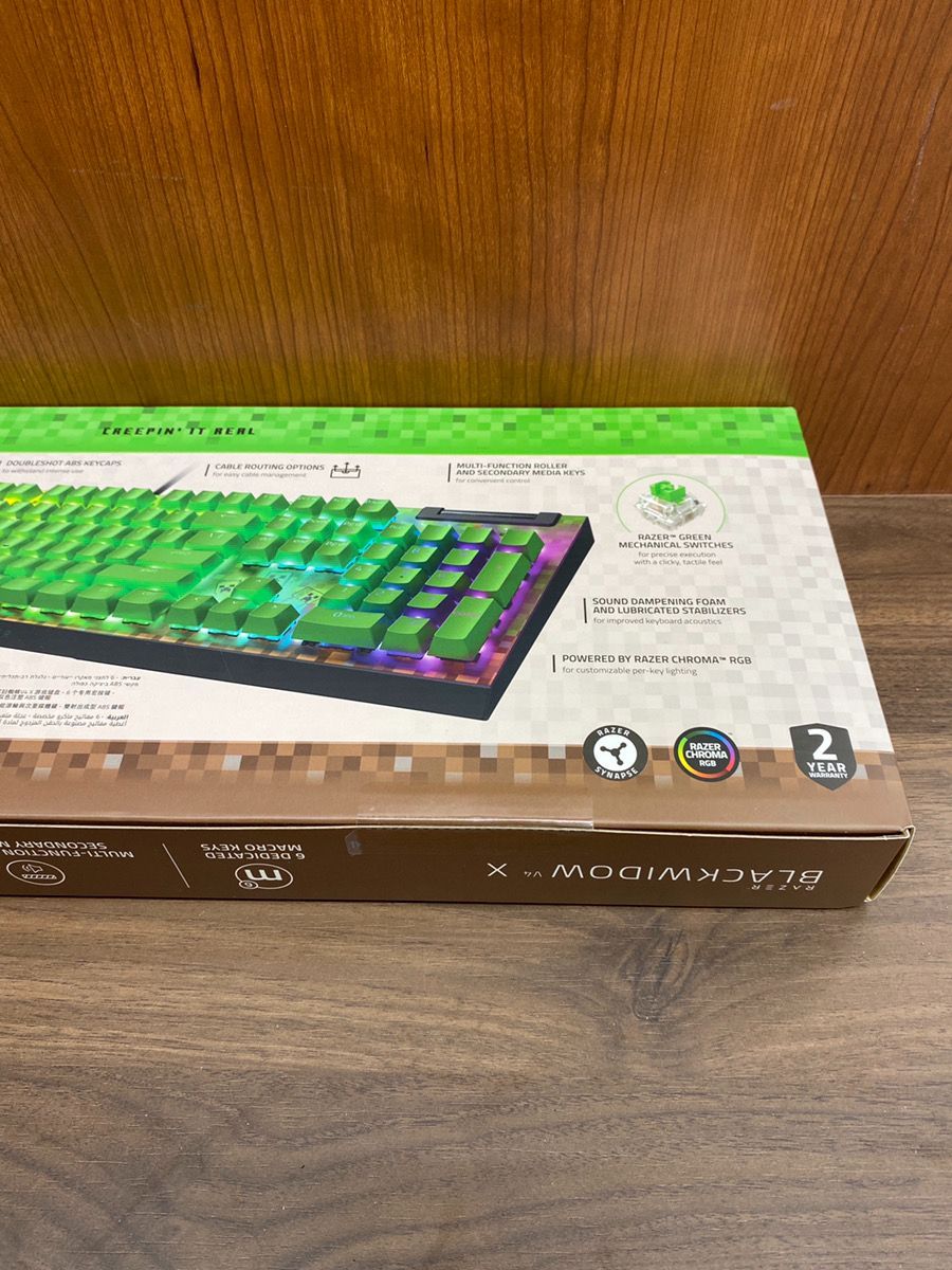Razer Minecraft コラボ ゲーミング キーボード マウス マインクラフト』とRazerがコラボ。クリーパーのキーボード、マウス