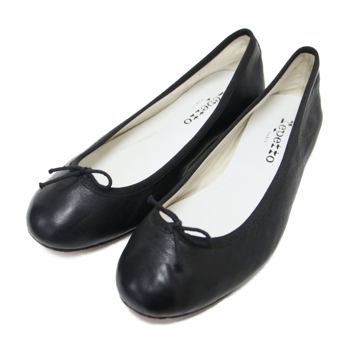 【新品未使用】レペット パンプス 39 ブラック Repetto レペット ブラック 黒 サイズ:39(24.7cm) | マットレザー