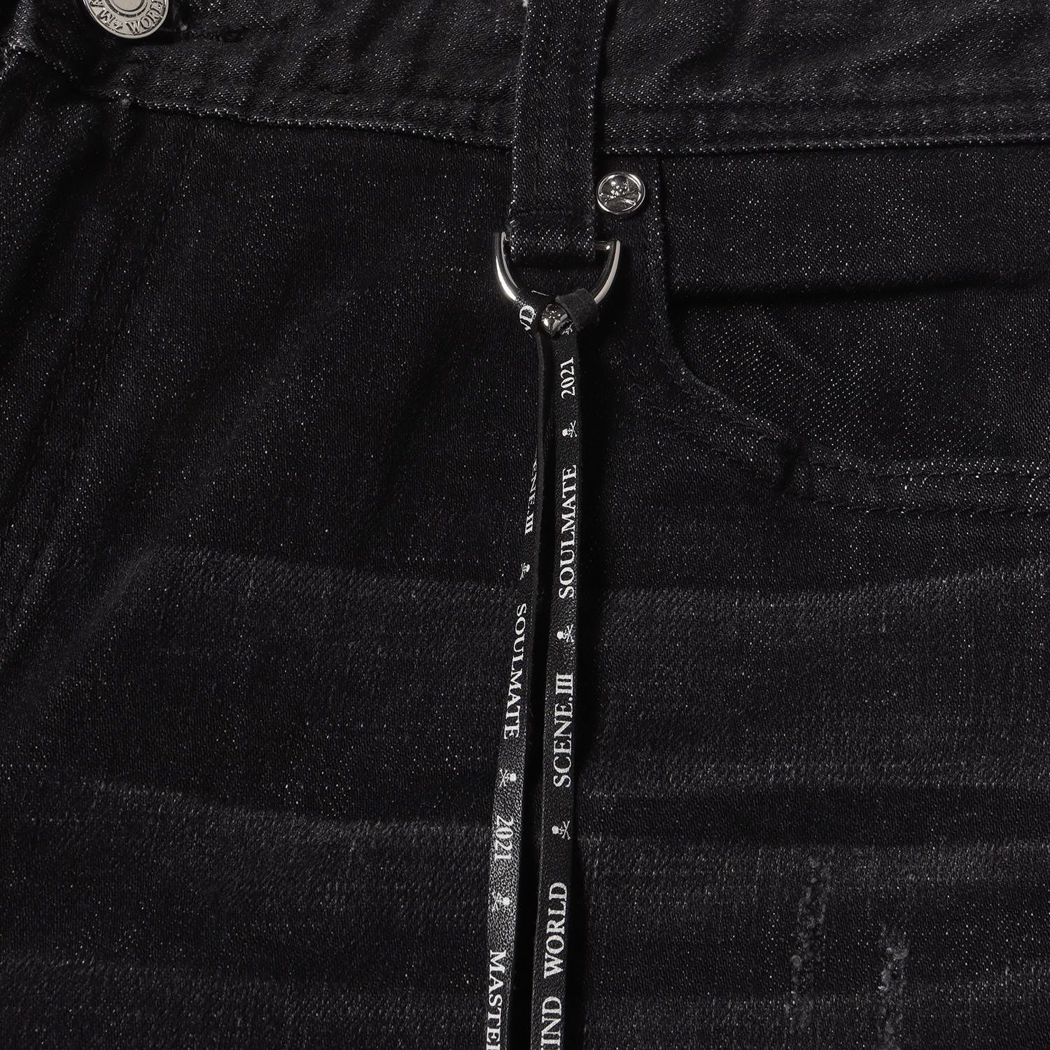 美品】mastermind JAPAN マスターマインドジャパン パンツ ブラック 黒