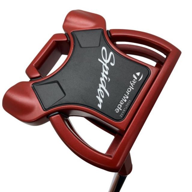 【中古】 テーラーメイド Spider RED スモールスラント 35インチ パター PT スチール (フレックスその他) メンズ 男性用 右利き 右用 Bランク ゴルフクラブ