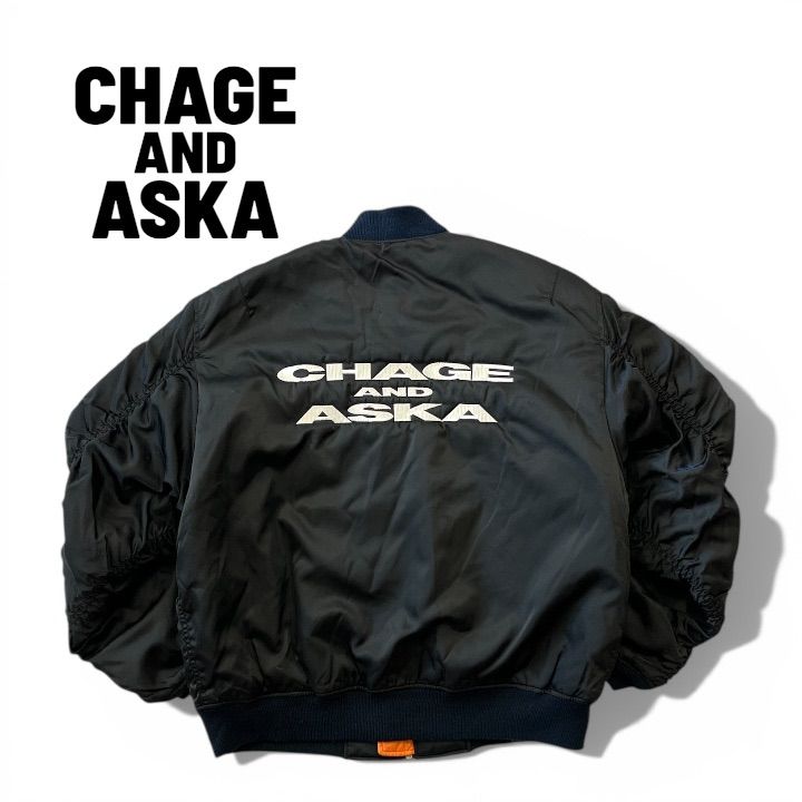 90s chage&aska ma-1 jacket 希少 CHAGE AND ASKA チャゲアス MA-1 フライトジャケット ボンバー