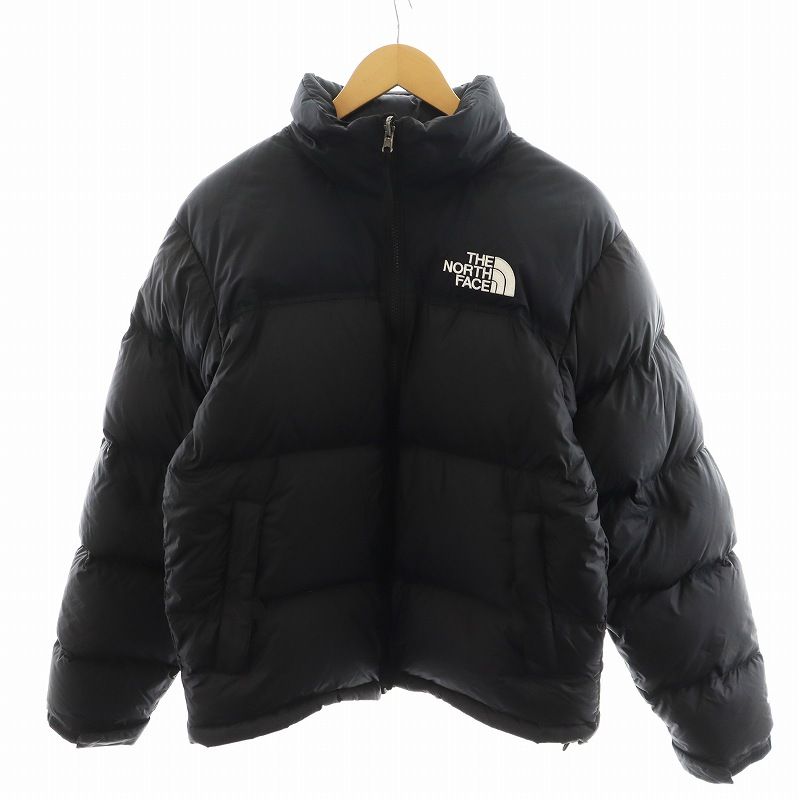 【中古】ザノースフェイス 22AW 1996 レトロ ヌプシ ジャケット ダウンジャケット フード ロゴ M 黒 NF0A3C8D ザノースフェイス THE NORTH FACE 22AW 1996 レトロ ヌプシ ジャケット