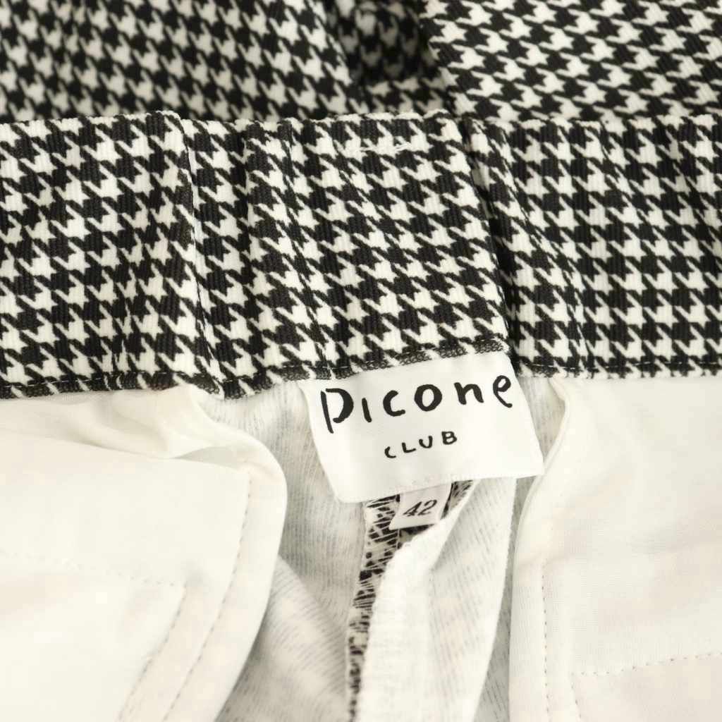 ピッコーネクラブ　コーディロイパンツ　42サイズ ピッコーネ クラブ PICONE CLUB テーパードパンツ 42 黒 ブラック 白
