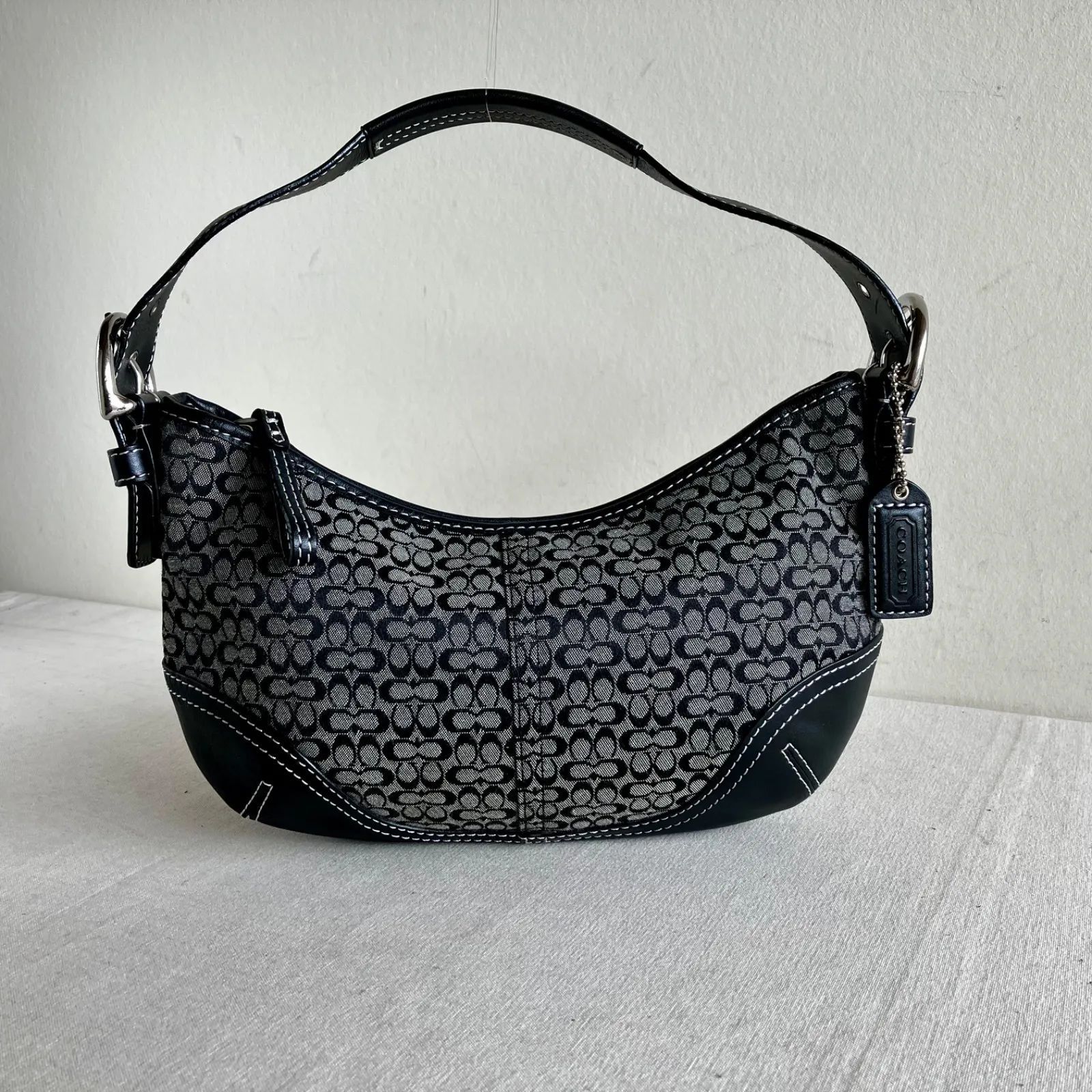 COACH Y2K Vintage Soho Signature Mini Small Hobo Shoulder Bag 