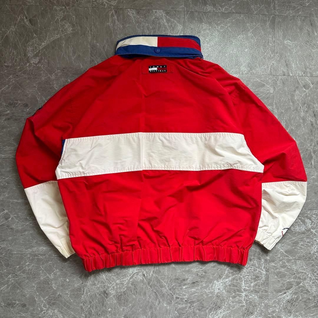 90s 【TOMMY HILFIGER】トミーヒルフィガー（XL）ナイロンジャケット 