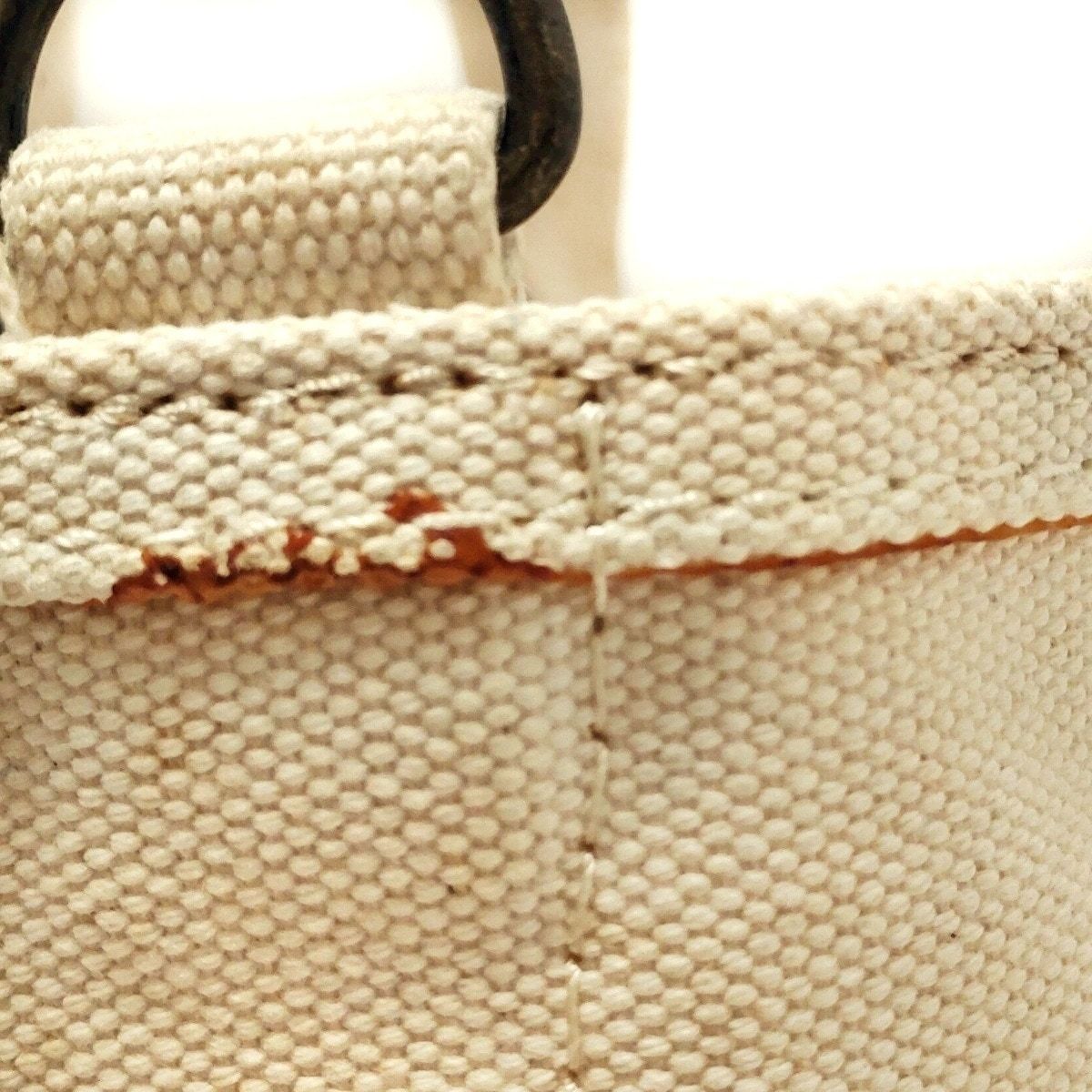 L.L.Bean(エルエルビーン) ハンドバッグ - アイボリー×ネイビー L.L.Bean(エルエルビーン) ハンドバッグ - アイボリー×ネイビー