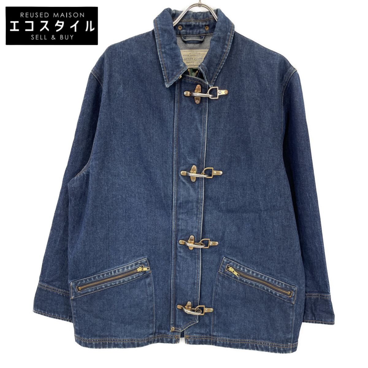 ラルフローレン ファイアーマンデニムジャケット90s カナダ製　最終値下げ ラルフローレン ファイアーマンデニムジャケット90s カナダ製 最終