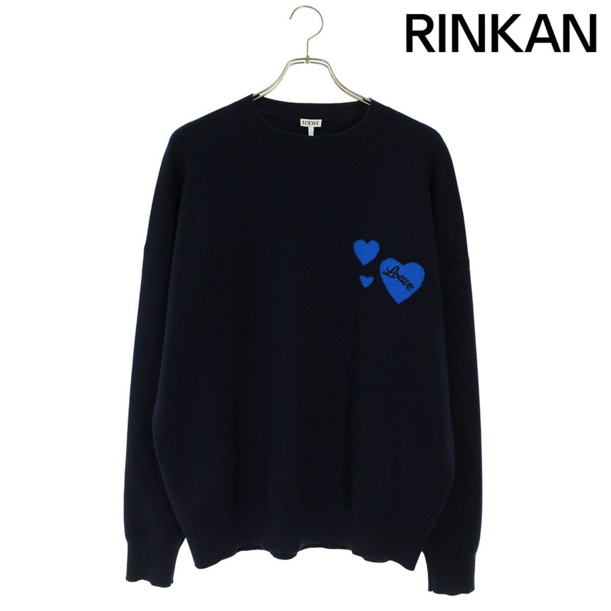 ロエベ サイズ:S  H526Y14KCJ ロゴ刺繍クルーネックニット 中古 SS13 ロエベ H526Y14KCJ ロゴ刺繍クルーネックニット メンズ S ※12/28～1/6