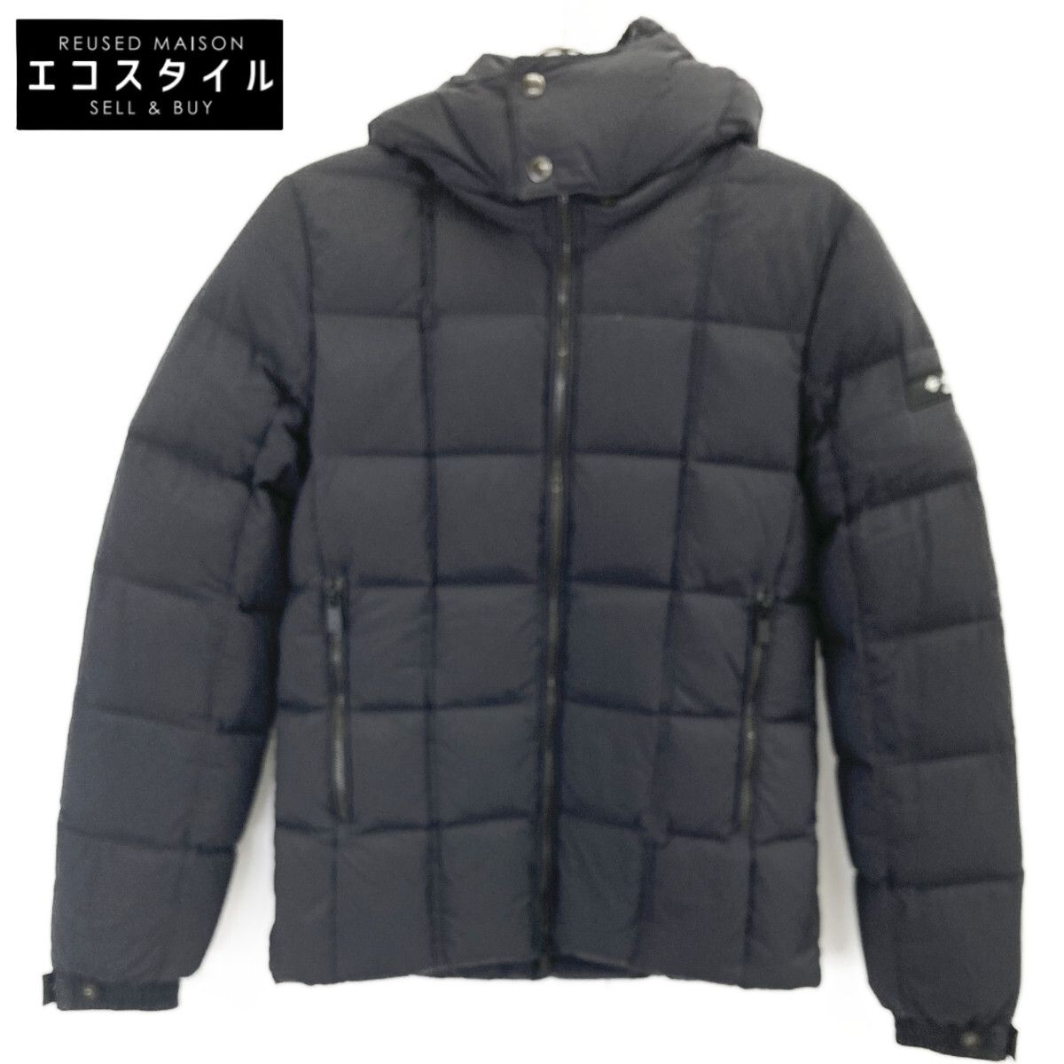 【TATRAS】タトラス ジェッソ ネイビー フード付き ダウンジャケット M 美品 タトラス TATRAS ジェッソ ダウンジャケット ネイビー｜Yahoo