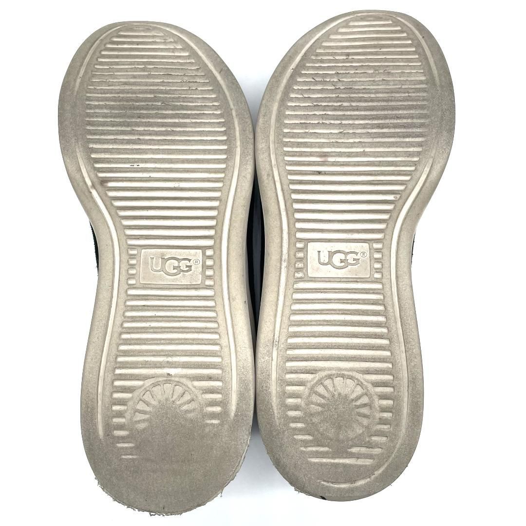 UGG アグ サンダル ブラック 厚底 ストラップ ファー ボア スポーツ