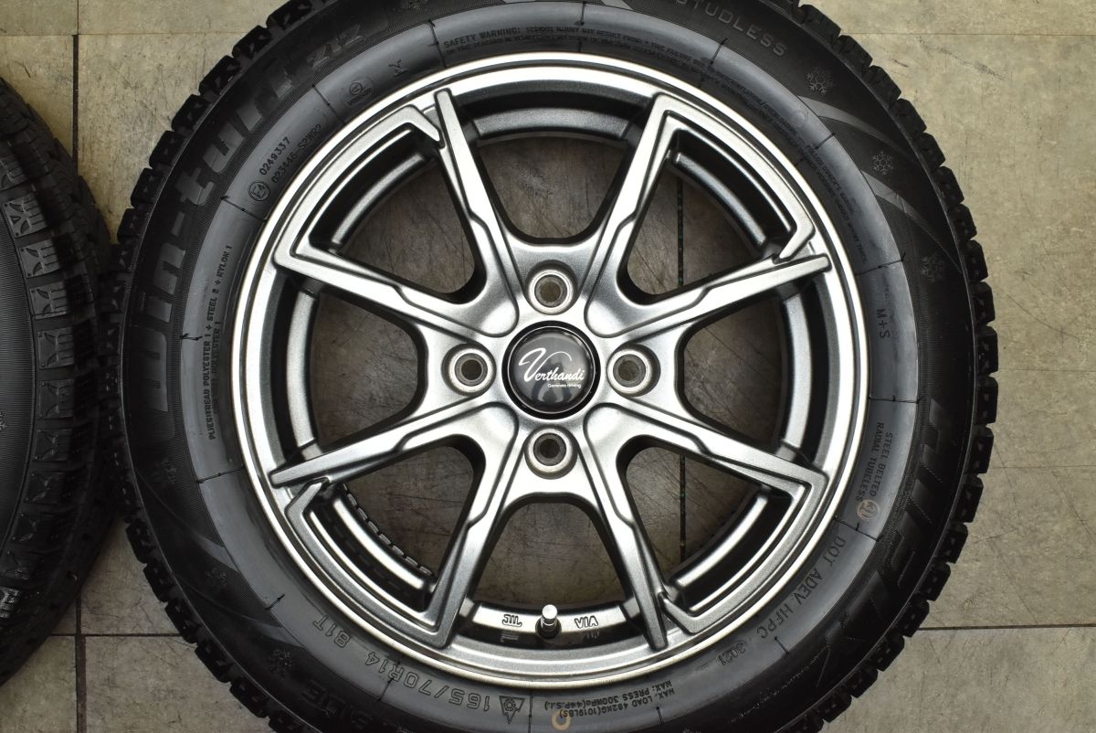 バリ溝品】Verthandi 14in 5.5J +43 PCD100 HIFLY Win-turi 212 165