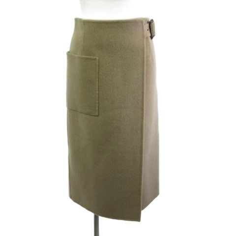 ジョンスメドレー JOHN SMEDLEY ロング スカート ラップ ウール 