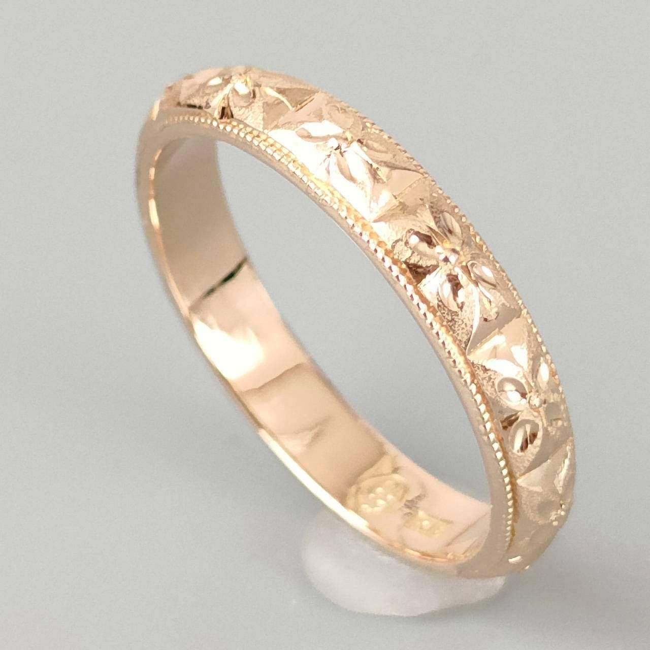 18K 男女兼用　リング　13号 18金 K18 男女兼用 彫金リング 3.47g 13号 E24 - メルカリ