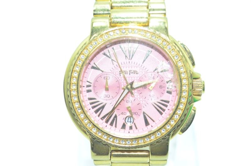 送料無料】 フォリフォリ Folli Follie レディース 腕時計 ピンク文字