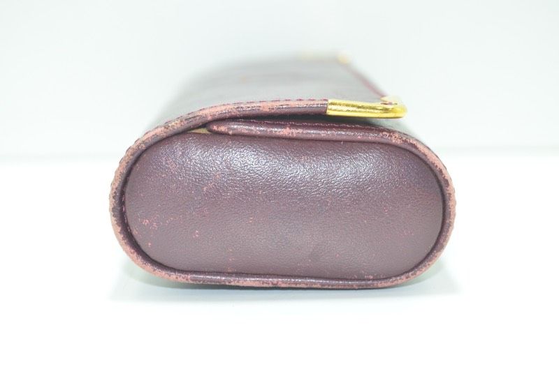 送料無料】 カルティエ CARTIER レザー メガネケース ボルドー マスト