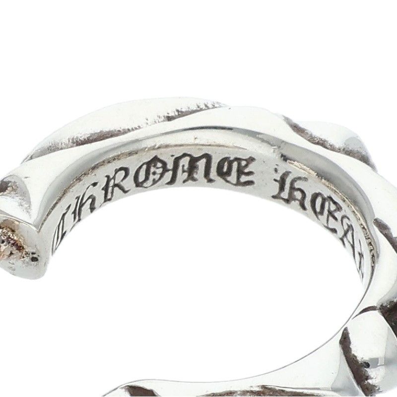 クロムハーツ HOOP SCROOL 1/スクロールフープ シルバーピアス メンズ