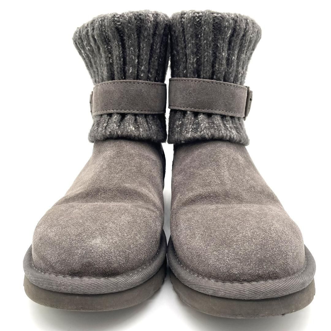 UGG australia アグ オーストラリア ムートンブーツ グレー ニット切替 