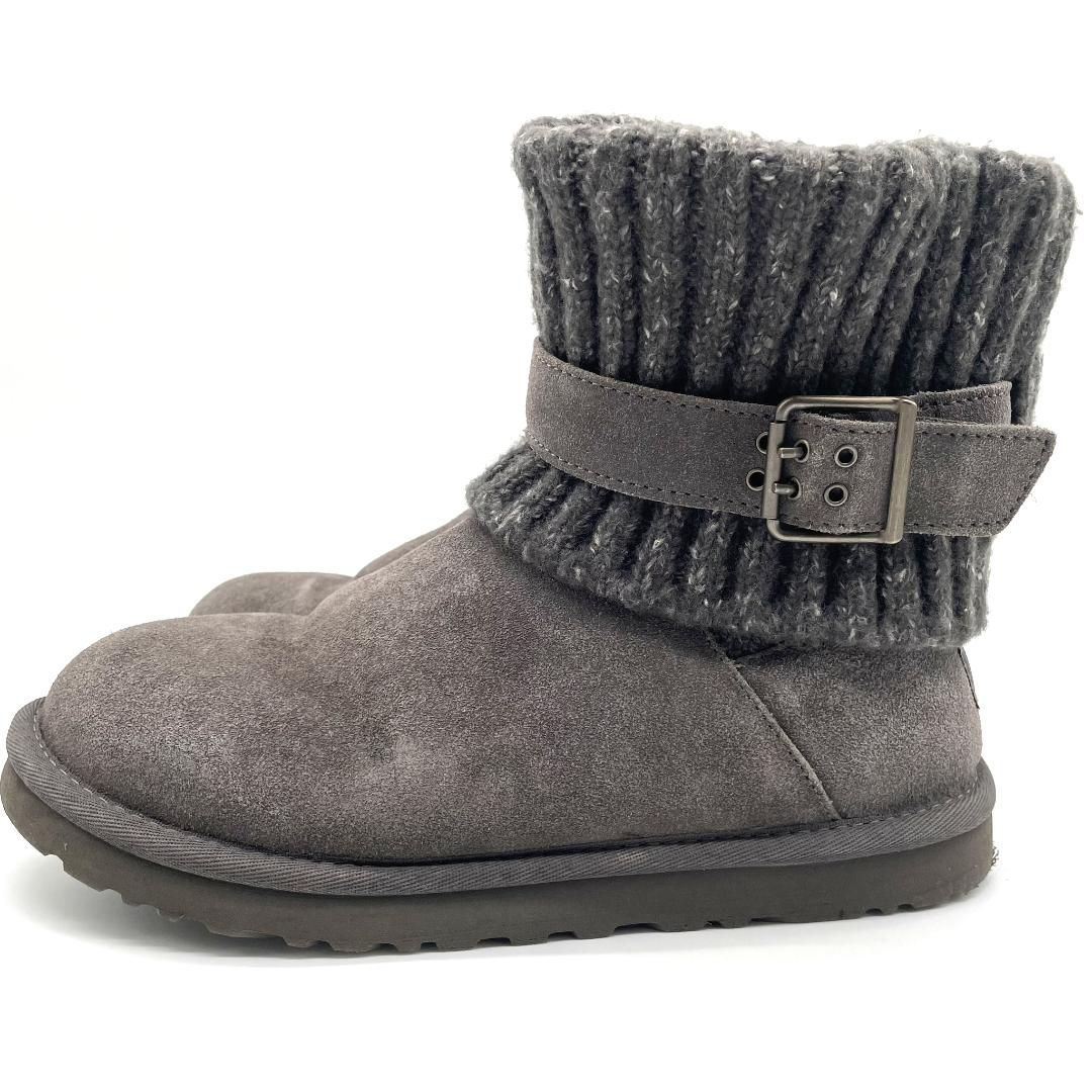 UGG australia アグ オーストラリア ムートンブーツ グレー ニット切替 