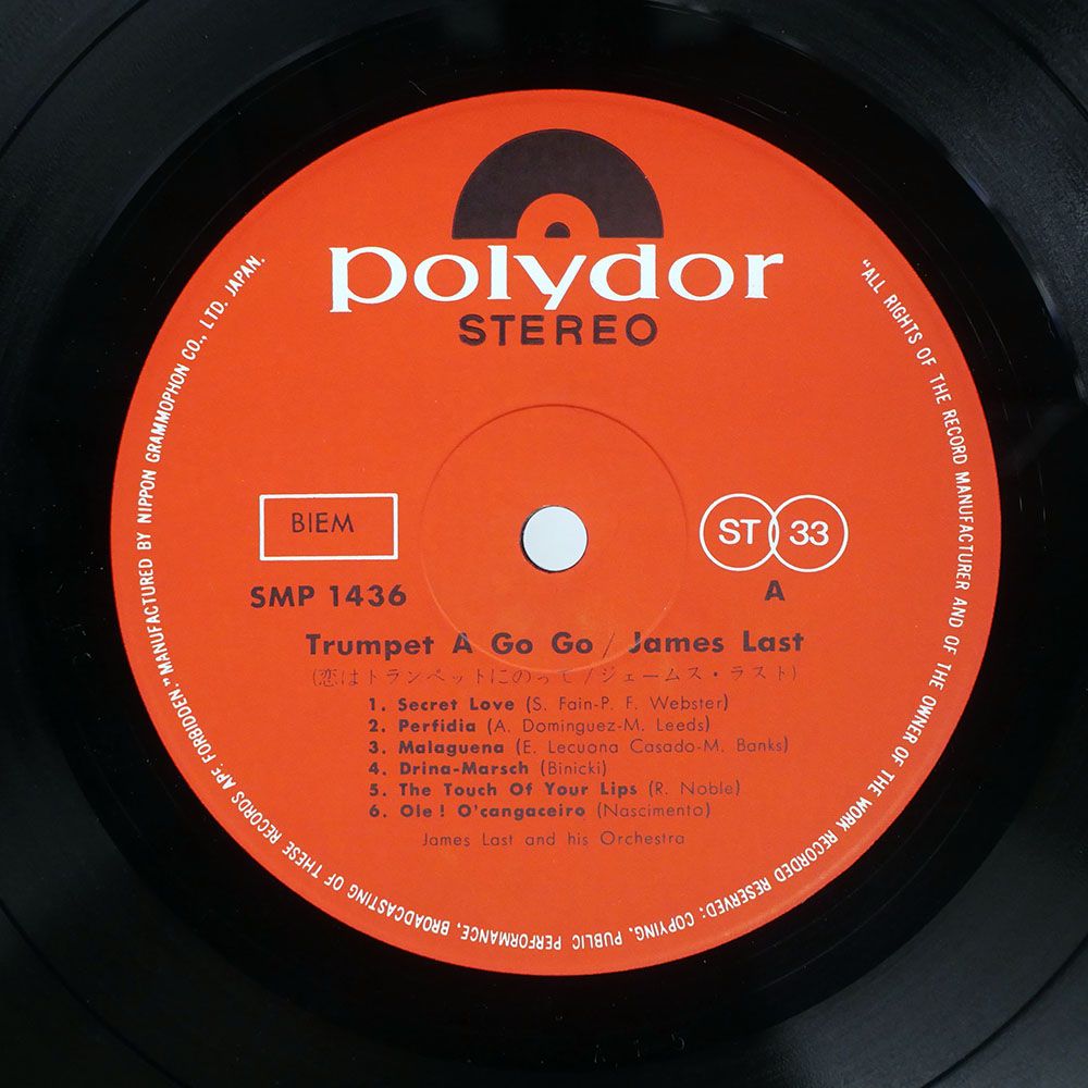 国内盤 JAMES LAST/TRUMPET GO GO/POLYDOR SMP1436 LP - メルカリ