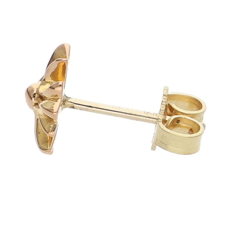 クロムハーツ 22K No2 CH CRS/22K CHクロススタッド ゴールドピアス