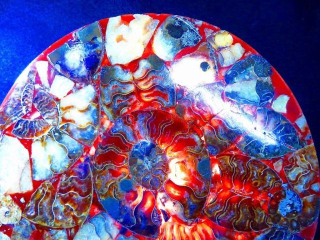 数万個の中の一個☆天然マダガスカル産 ☆ 縫合線オパールアンモナイト