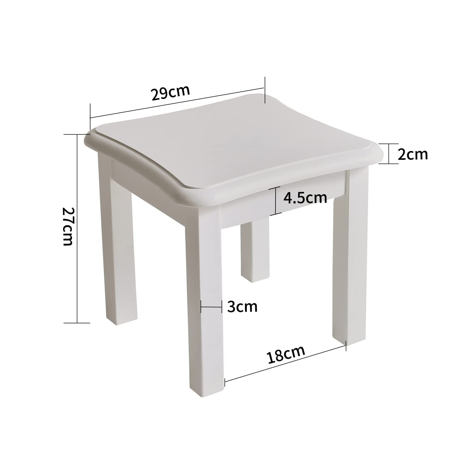 スツール木製 ミニテーブル 低い 踏み台 小さい 椅子 29x29x27cm