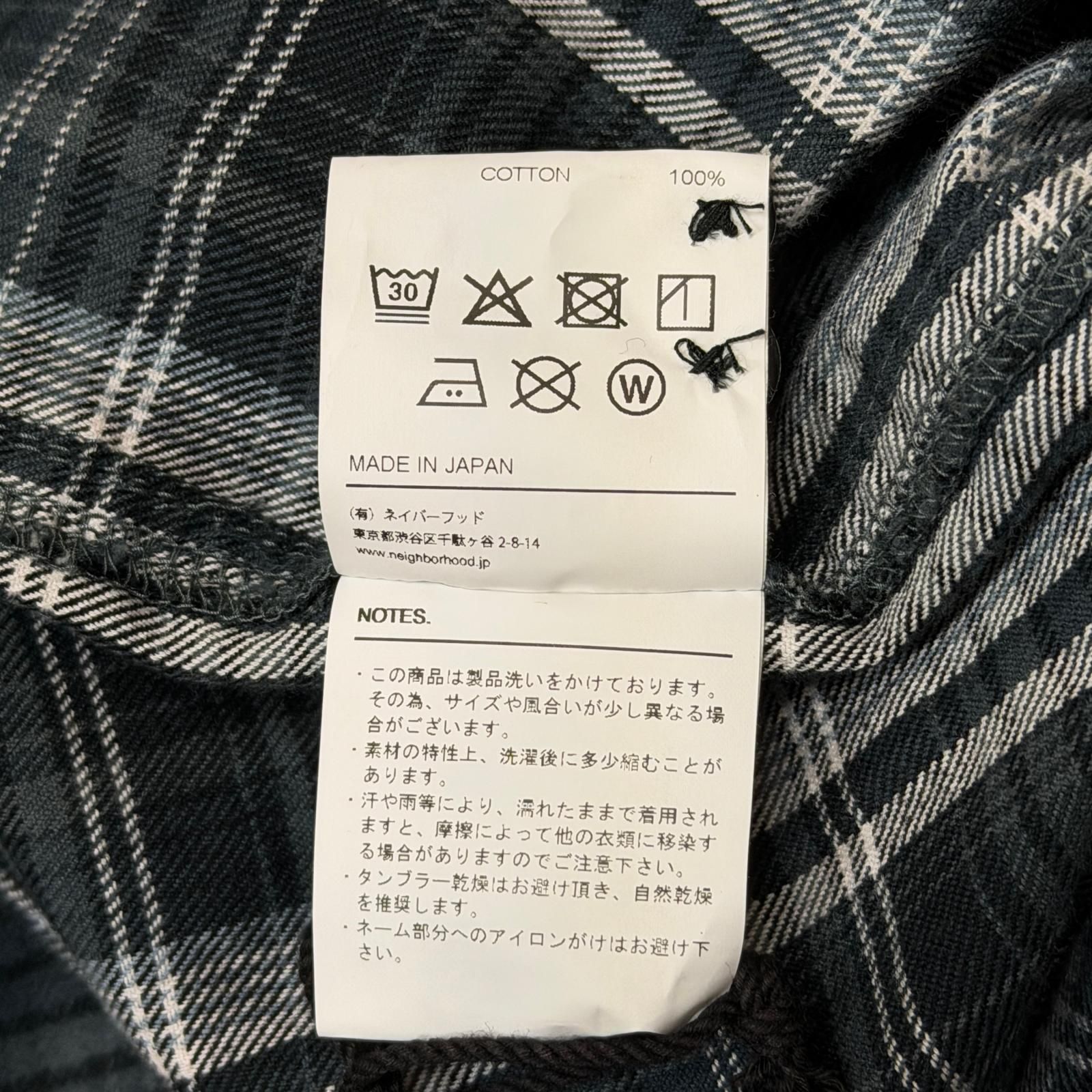 NEIGHBORHOOD 25AW CLAN TARTAN CHECK SHIRT LS クラン タータン