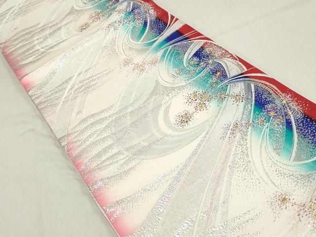 平和屋着物◎両面 全通柄袋帯 桃山両面全通 星座 金銀糸 正絹 逸品