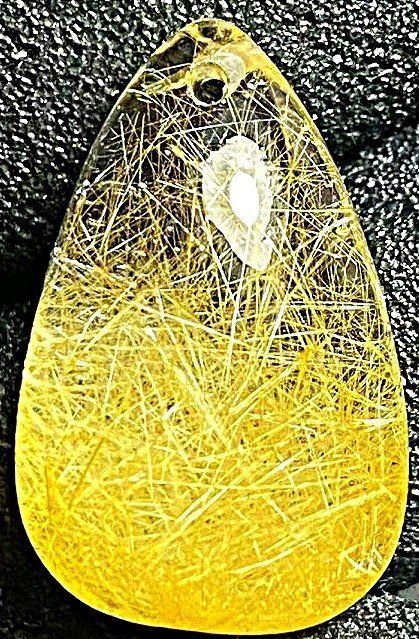 直径48.2㍉ タイチンルチルクォーツ 大量のルチル金針で出来た天然洞 貴重 上質EU製☆ROBEAN☆定価135万円☆天然タイチンルチルクォーツ太金針