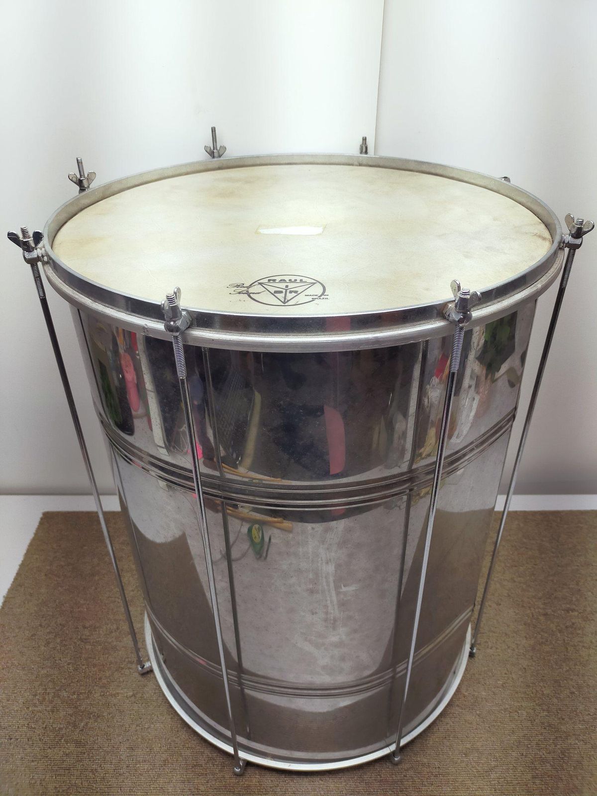 スルド　ブラジル製　中古品 ジャンク特価】スルド 18インチ H600mm ブラジル製 アルミシェル 練習