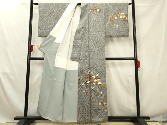 平和屋着物□訪問着 花筏文 金彩 正絹 逸品 AABD1499ma - メルカリ