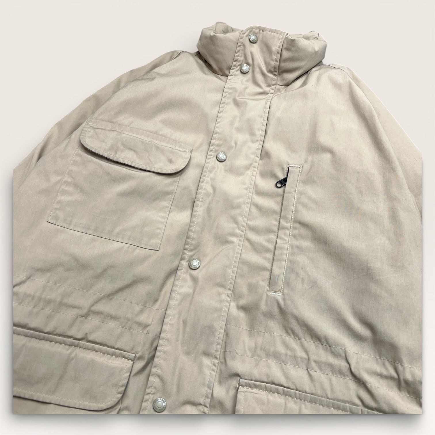 80s Eddie Bauer リッジライン ダウンジャケット XL 古着 80s USA製 Eddie Bauer 「Ridge Line」 2way コットンクロス