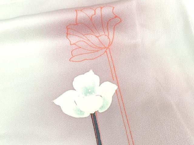 平和屋着物□上質な小紋 ろうけつ染め 枝花文 暈し染め 正絹 逸品